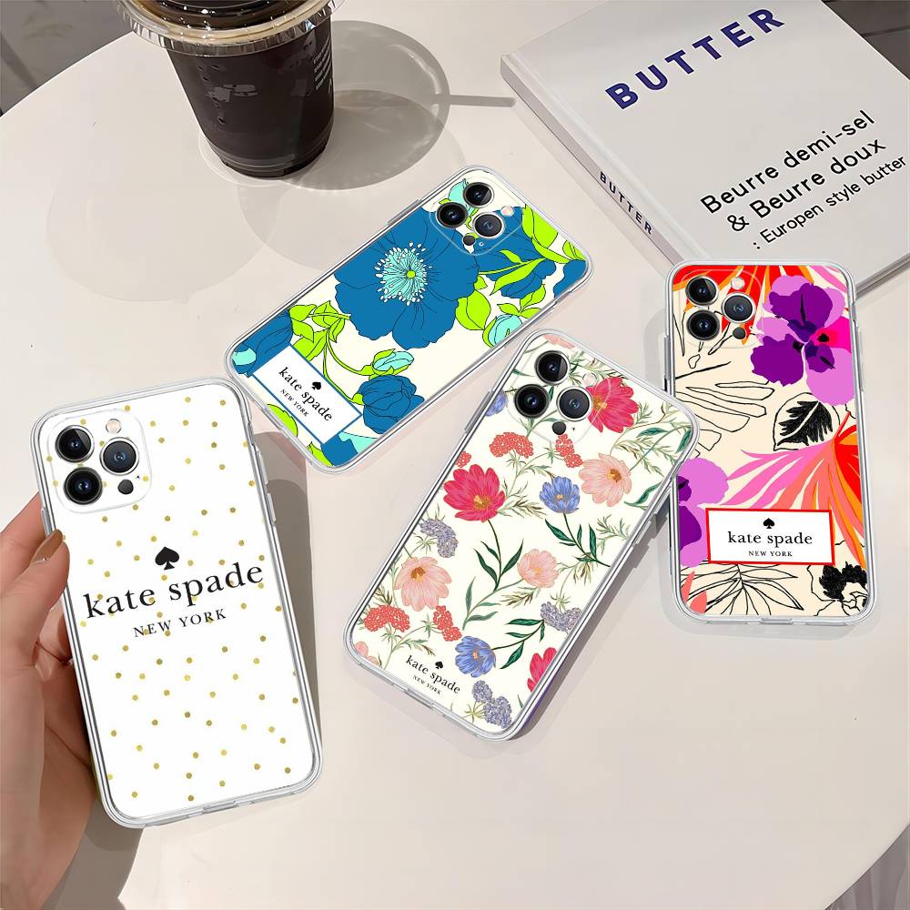 Phone Cases Kate Spade - Custodia per telefono K-Kate S-Spade Flower