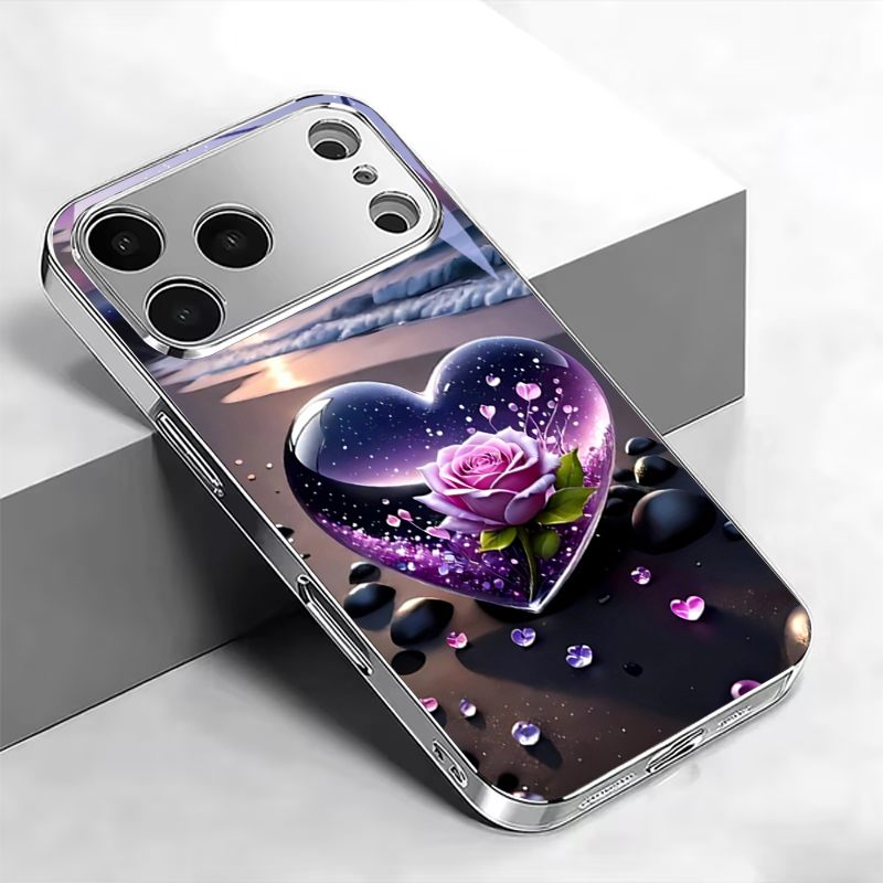 Phone Cases Purple - Custodia per telefono in argento elettroplaccato
