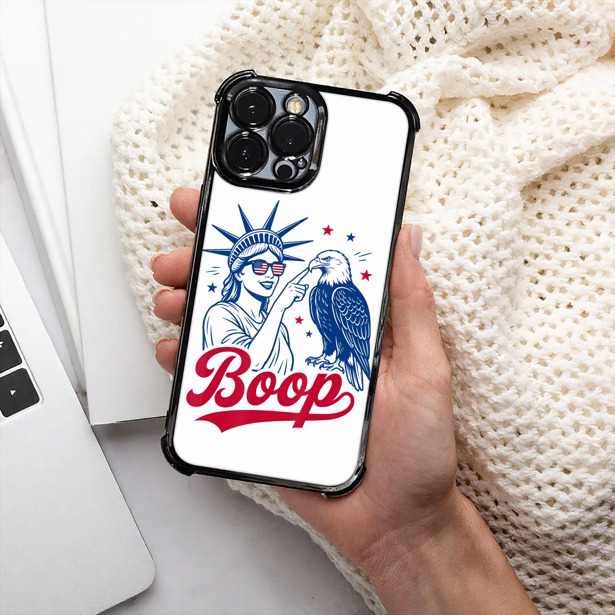 Phone Cases Usa - Cover per iPhone Boop Eagle Vintage