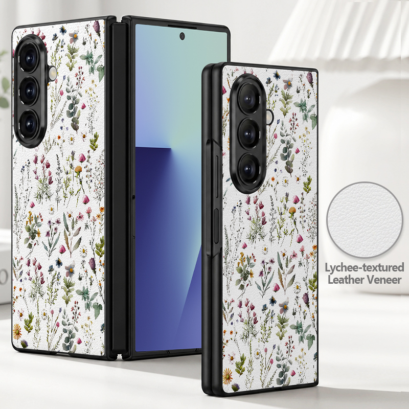 Phone Cases Z Fold 6 - Custodia per telefono in pelle PU