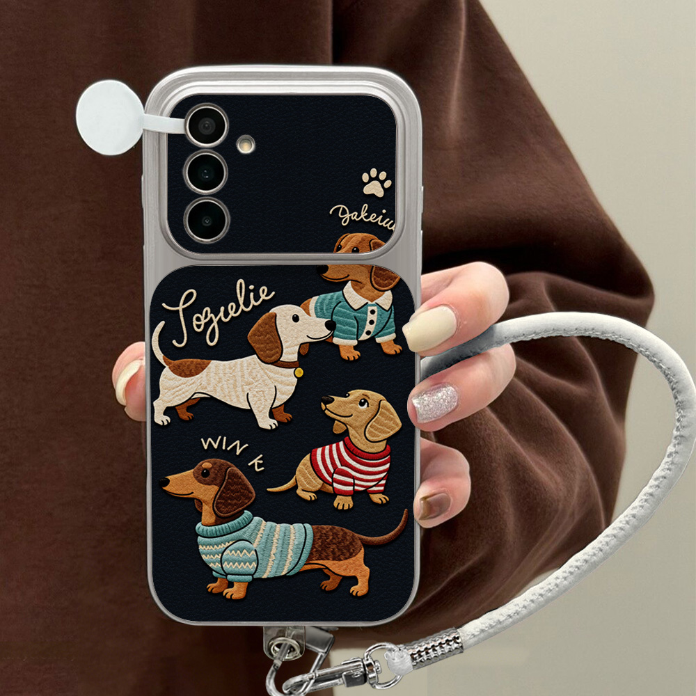 Phone Cases With Loop - Custodia per telefono in pelle Lychee