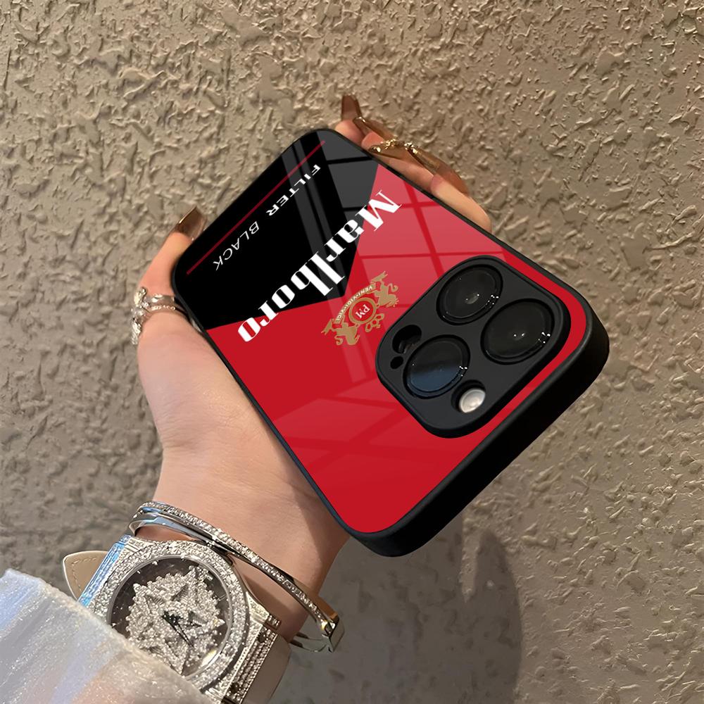 Phone Cases Blunt - Cover per telefono in vetro Cigarette-M-MarlboroS
