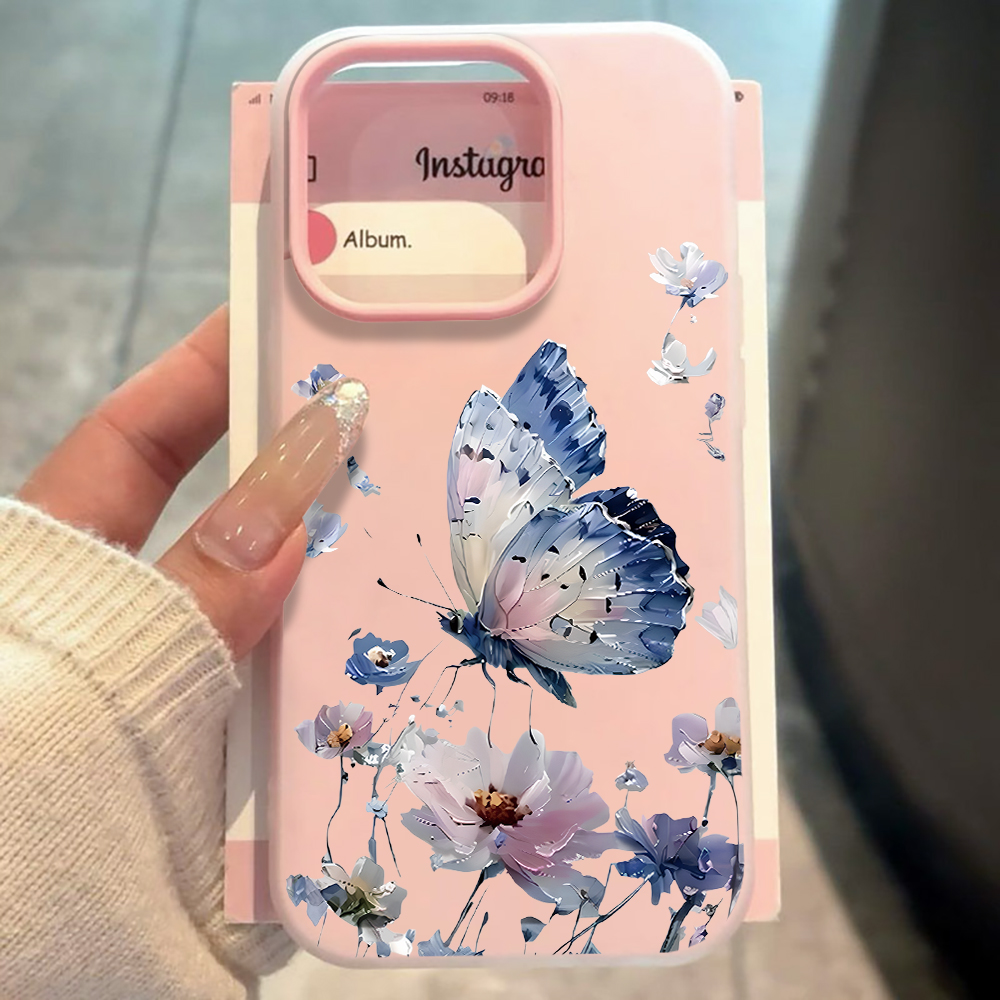 Phone Cases Purple - Cover per Telefono con Farfalle Blu