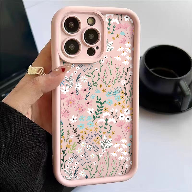 Phone Cases Xiaomi 14 - Custodia Rosa con Motivo Floreale in