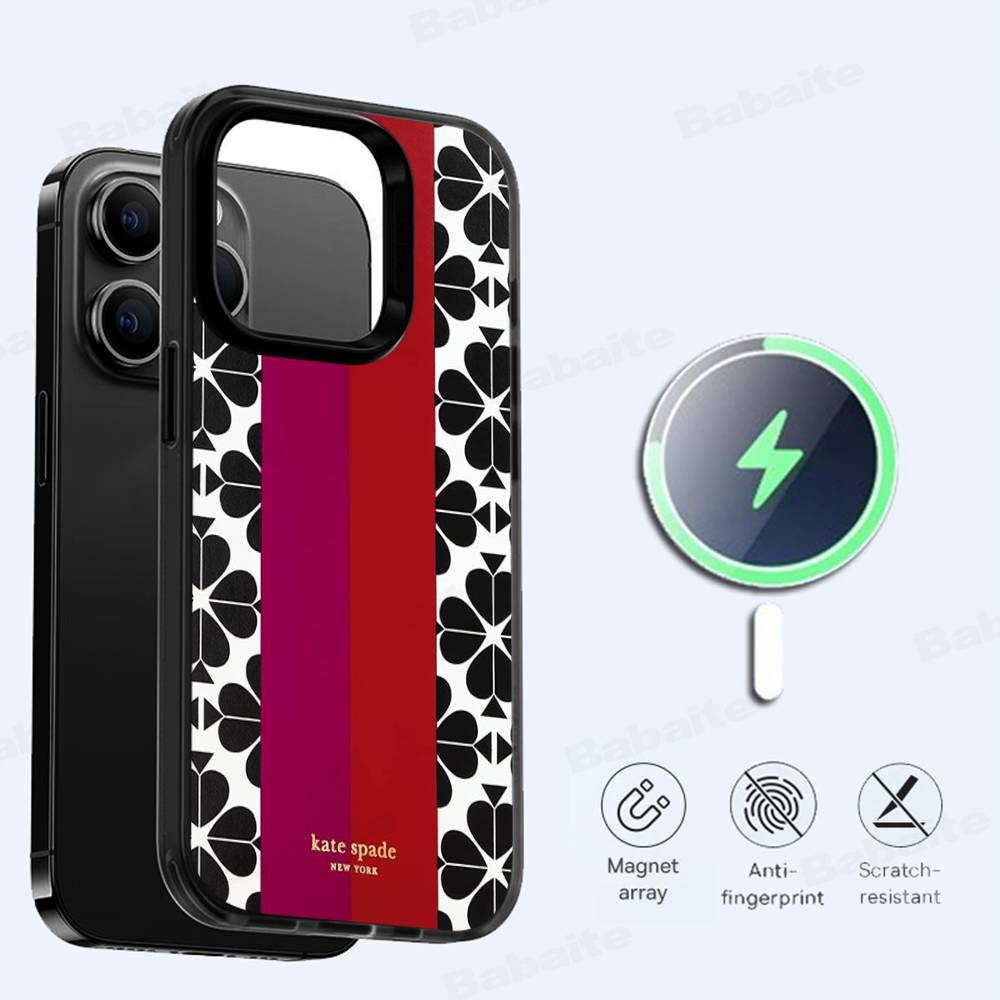 Phone Cases Kate Spade - Custodia Magnetica Wireless K-Kate S-Spade Flower