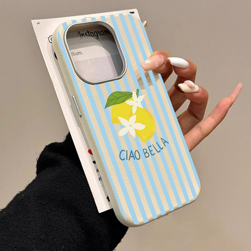 Samsung Galaxy S25 - Design retrò a strisce di limone
