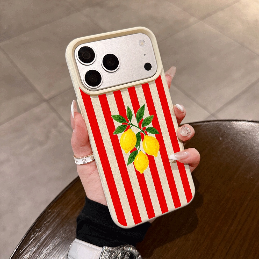 Phone Cases Orange - Cover per iPhone a righe arancioni