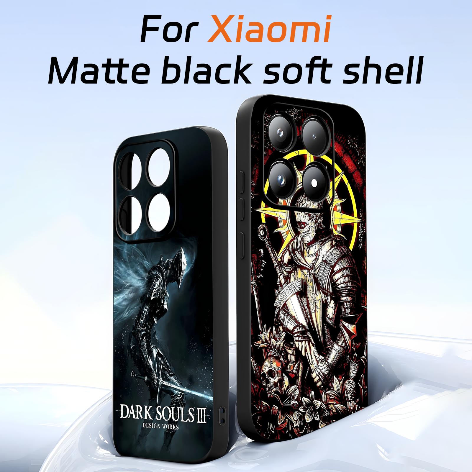 Phone Cases Xiaomi 14 - Cover antiurto nera morbida per Xiaomi