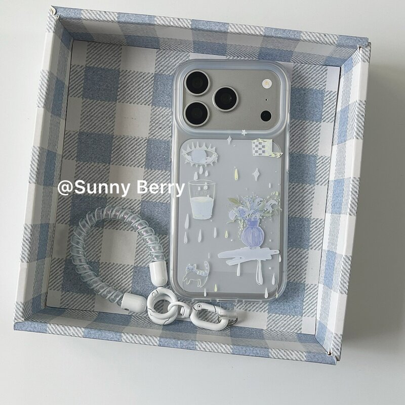 Phone Cases Y2K - Custodia per telefono coreana con illustrazione