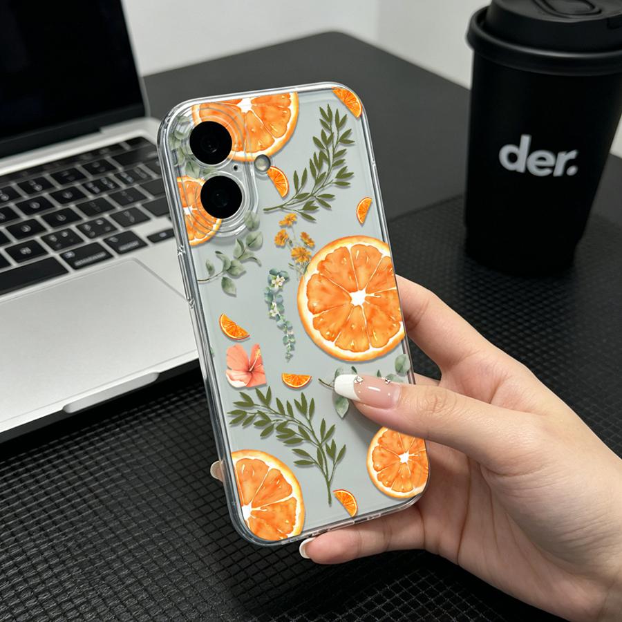 Phone Cases Orange - Cover morbida per telefono con stampa