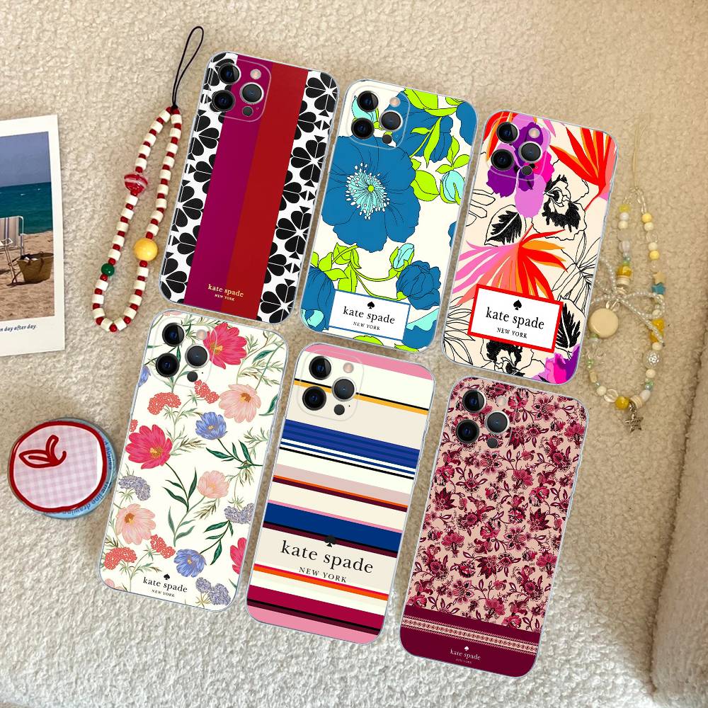 Phone Cases Kate Spade - Custodia per telefono K-Kate S-Spade Flower