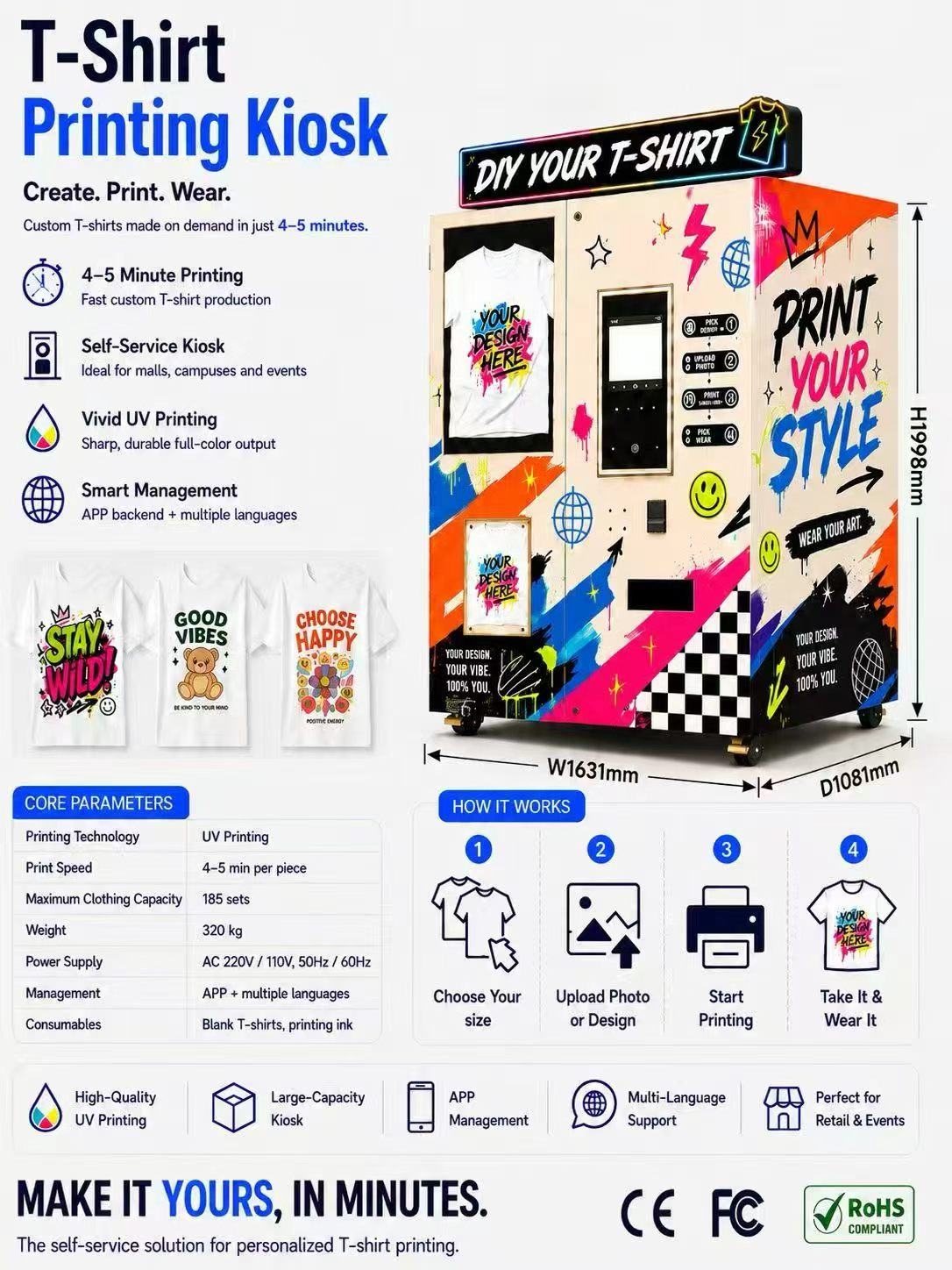 Stampante UV Flatbed Automatic - Phone Cases Vending Machine recensione e prezzo