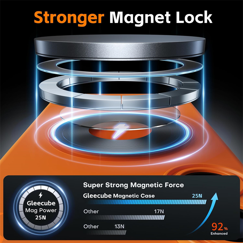 Custodia Magnetica Morbida in  - Phone Cases Orange recensione e prezzo