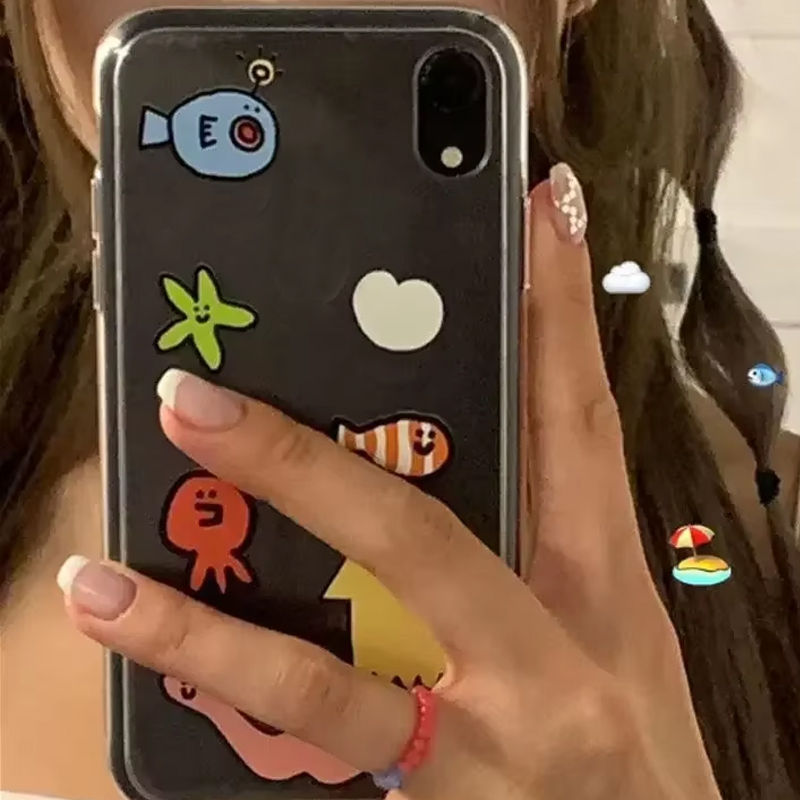 Ins Kawaii Ocean Creatures Cus - Phone Cases Xr Cute recensione e prezzo