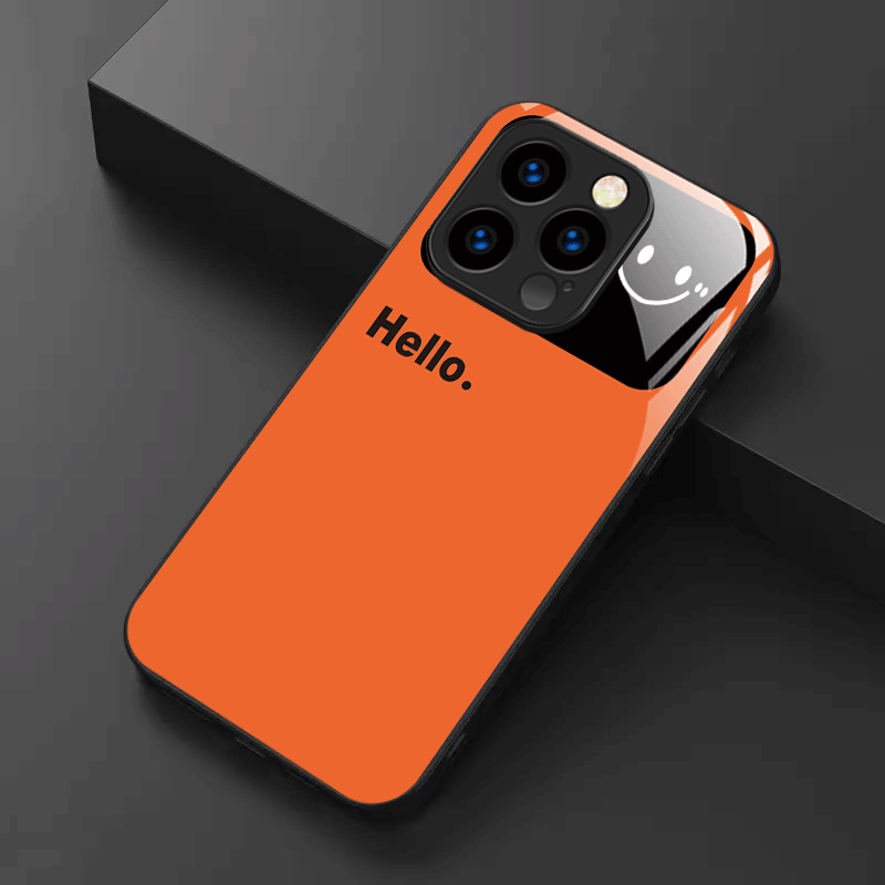 Custodia Nera in Vetro Tempera - Phone Cases Orange recensione e prezzo