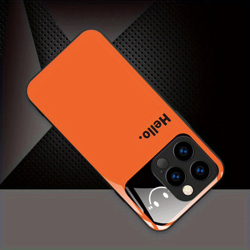 Custodia Nera in Vetro Tempera - Phone Cases Orange recensione e prezzo