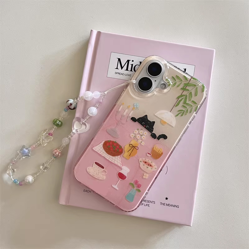 Cover Nera Creativa Y2K con Ga - Phone Cases Girls recensione e prezzo