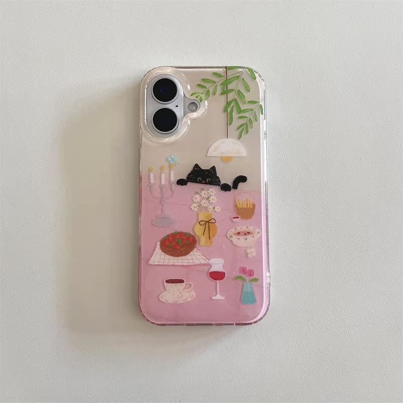 Cover Nera Creativa Y2K con Ga - Phone Cases Girls recensione e prezzo